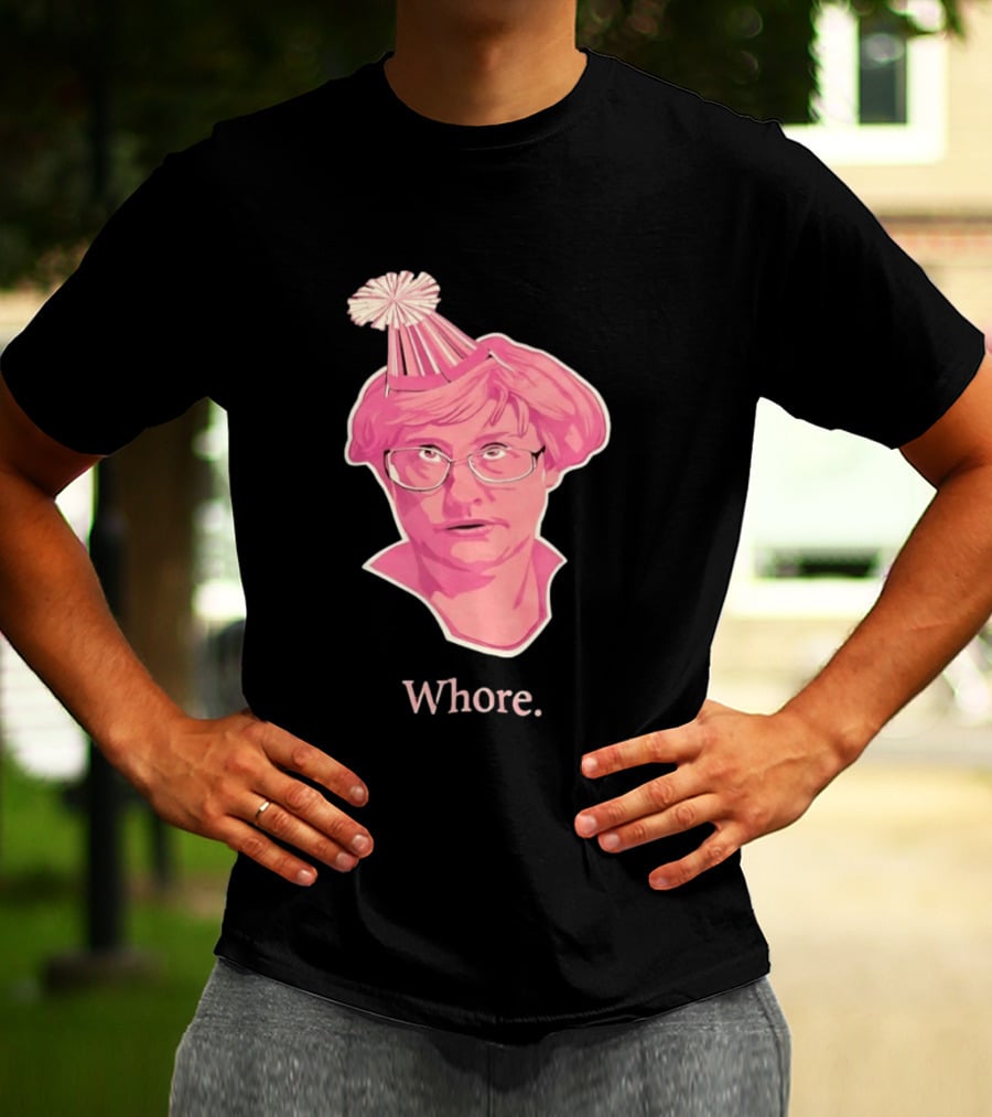 Paula Deen Party Hat Whore Meme Celebrity T-Shirt