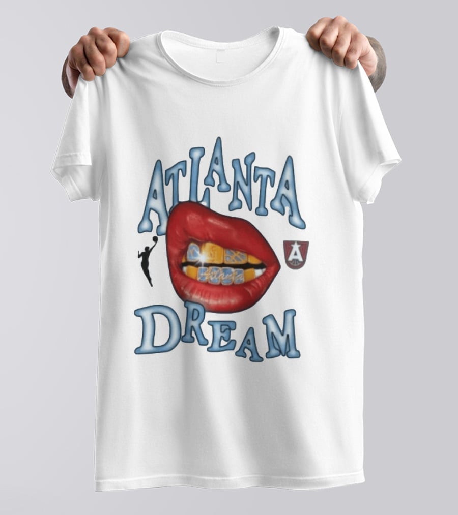 Atlanta Dream WNBA Basketball Lips T-Shirt