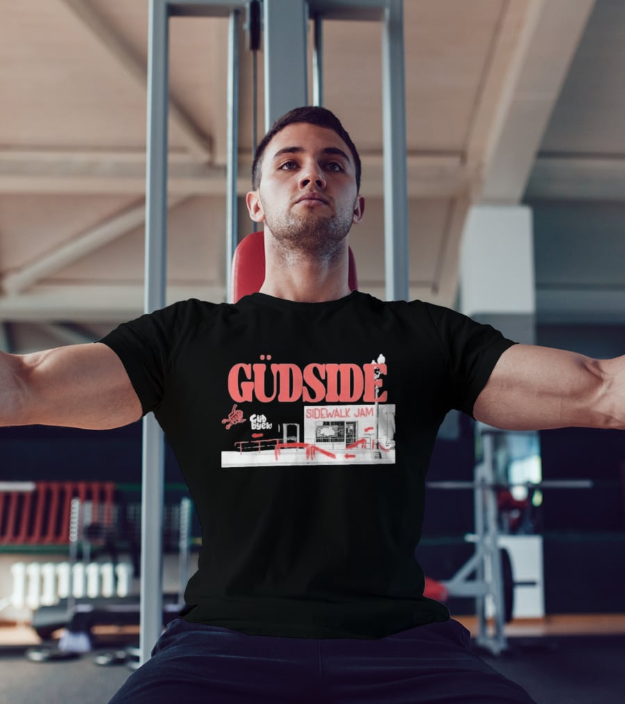 Güdside Sidewalk Jam Güd Byek Skateboard Street T-Shirt