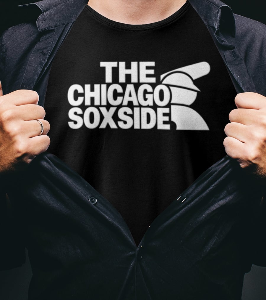 The Chicago Soxside Baseball Bat MLB White Sox T-Shirt