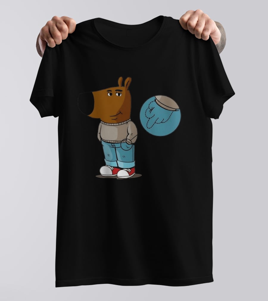 Chill Guy Middle Finger Bear Sweater Jeans Casual T-Shirt