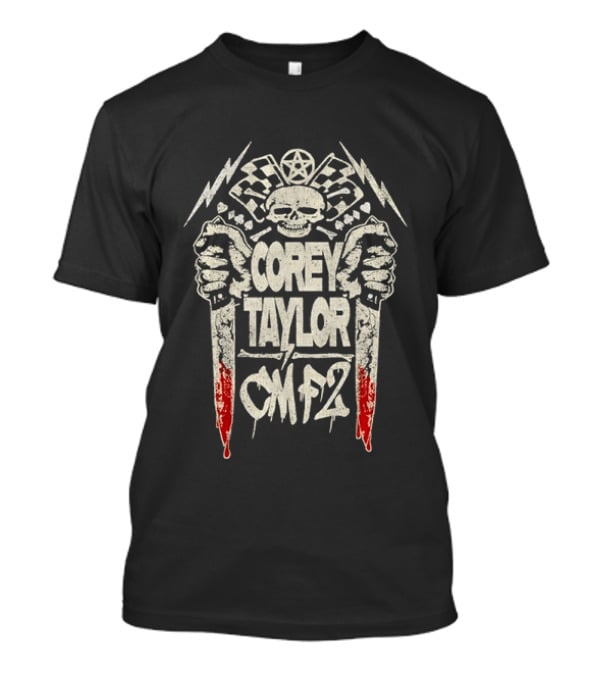 Corey Taylor CMF2 Distressed Skull Lightning Hands T-Shirt