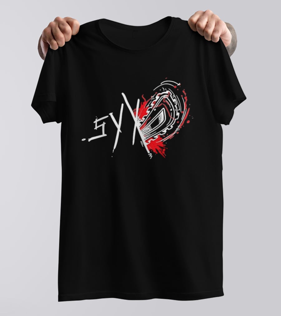 Syko Slasher Horror Chainsaw Edgy T-Shirt