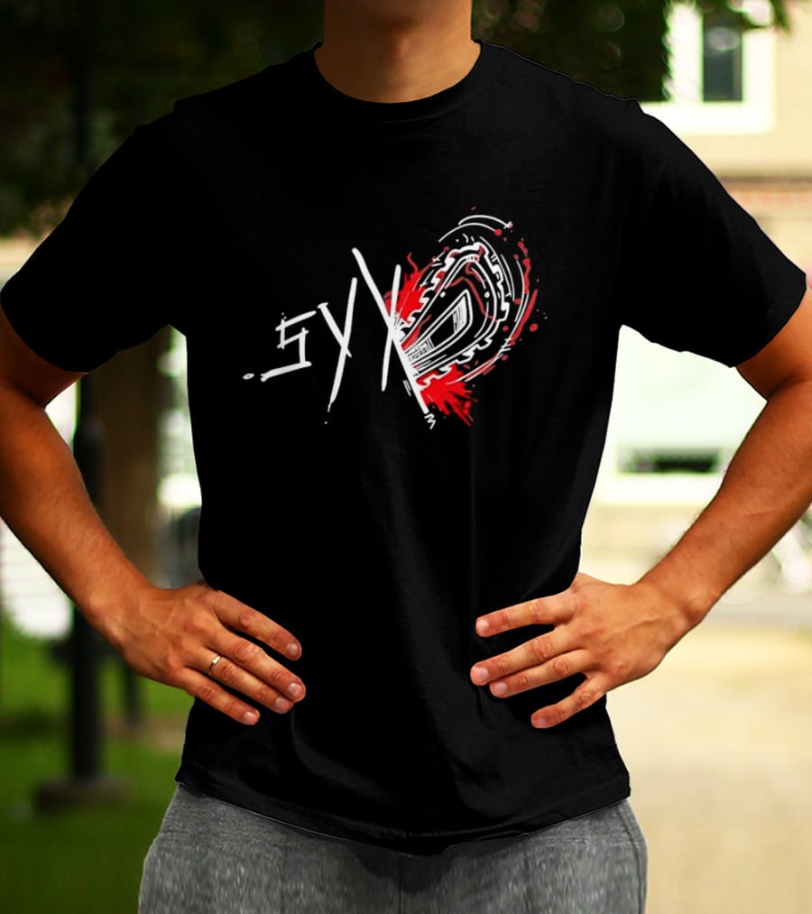 Syko Slasher Horror Chainsaw Edgy T-Shirt