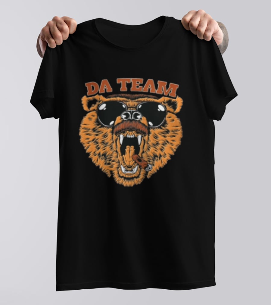 DA Team Bear Sunglasses Mustache Cigar T-Shirt