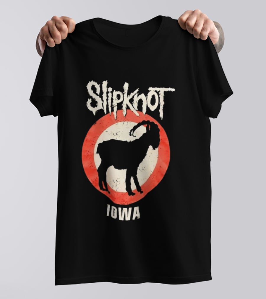 Slipknot Iowa Distressed Goat Heavy Metal T-Shirt