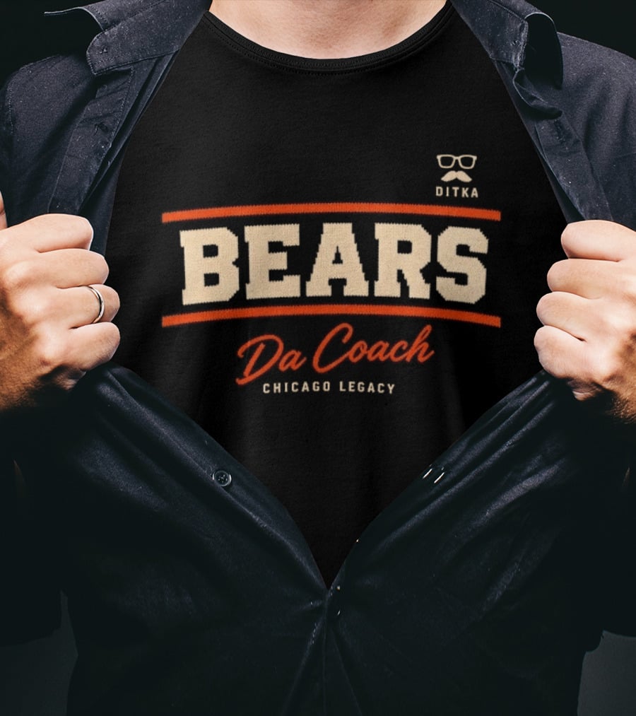 BEARS Da Coach Chicago Legacy Ditka T-Shirt