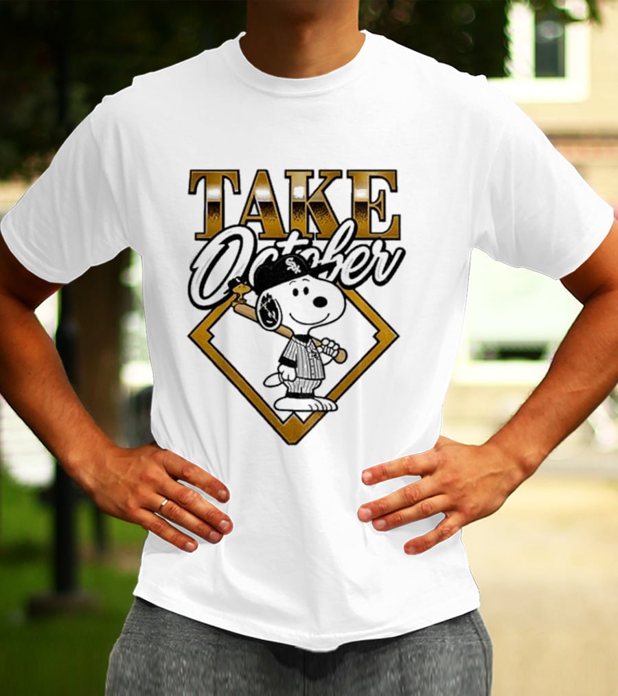 Snoopy Chicago White Sox Take October MLB Baseball T-Shirt