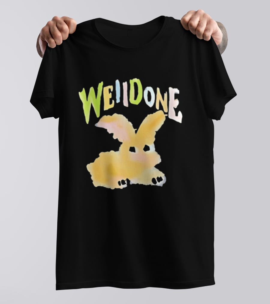 We11done Colorful Bunny Rabbit Fashion Playful Pastel Aesthetic T-Shirt