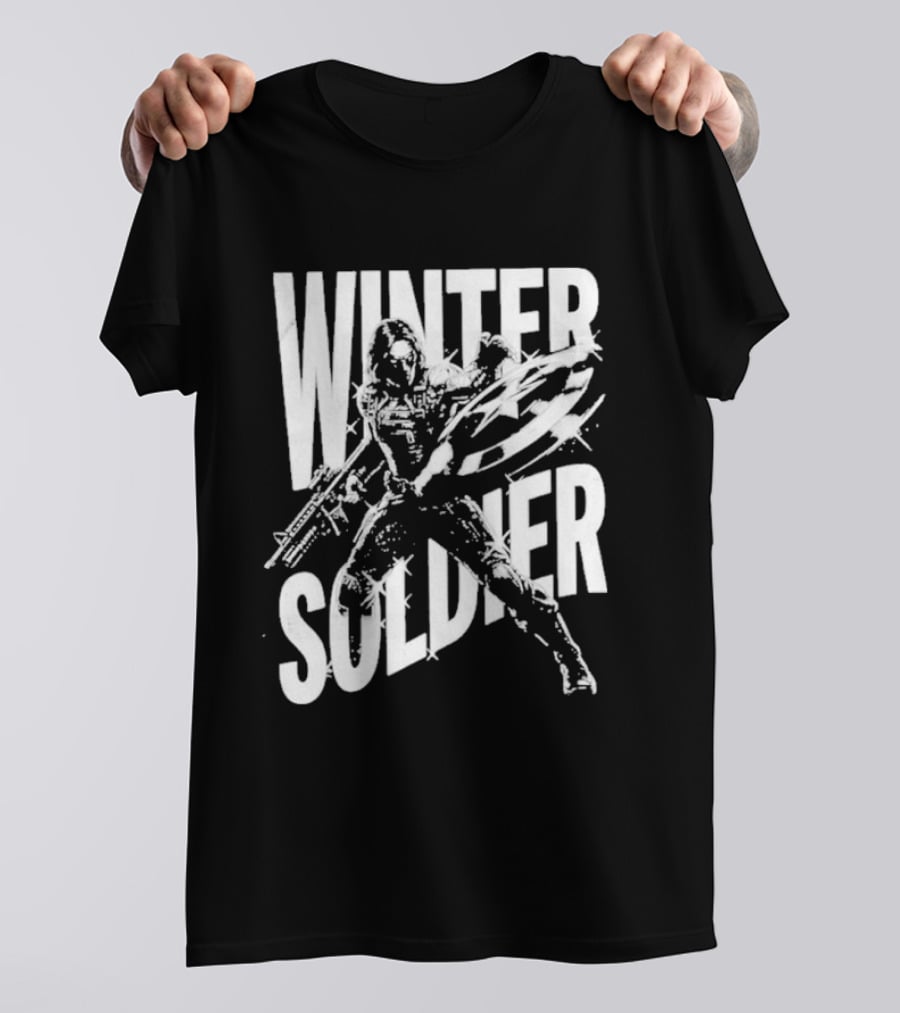 Winter Soldier Bucky Barnes Iconic Superhero T-Shirt