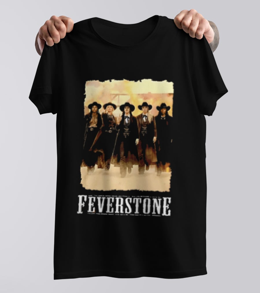 Feverstone Five Women Cowboy Outfits Walking T-Shirt