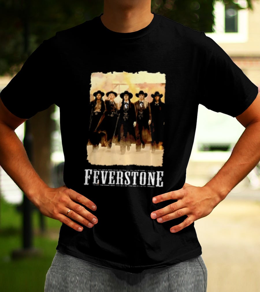 Feverstone Five Women Cowboy Outfits Walking T-Shirt