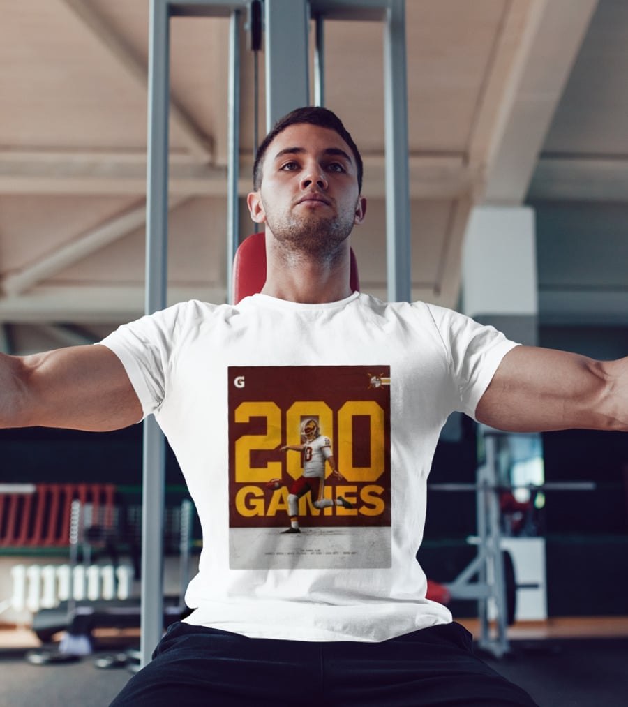 200 Games Tress Way 200 Games Club Washington Commanders T-Shirt