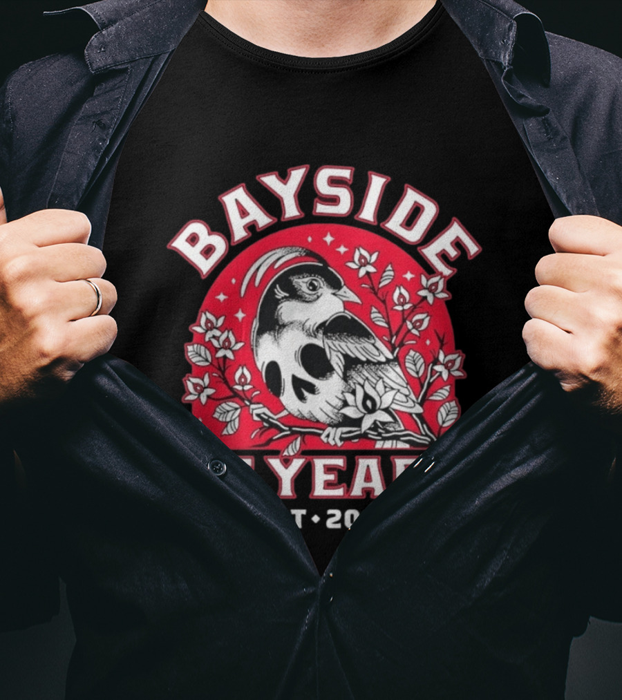 Bayside 25 Years Est 2000 Bird Alternative Rock Anniversary T-Shirt