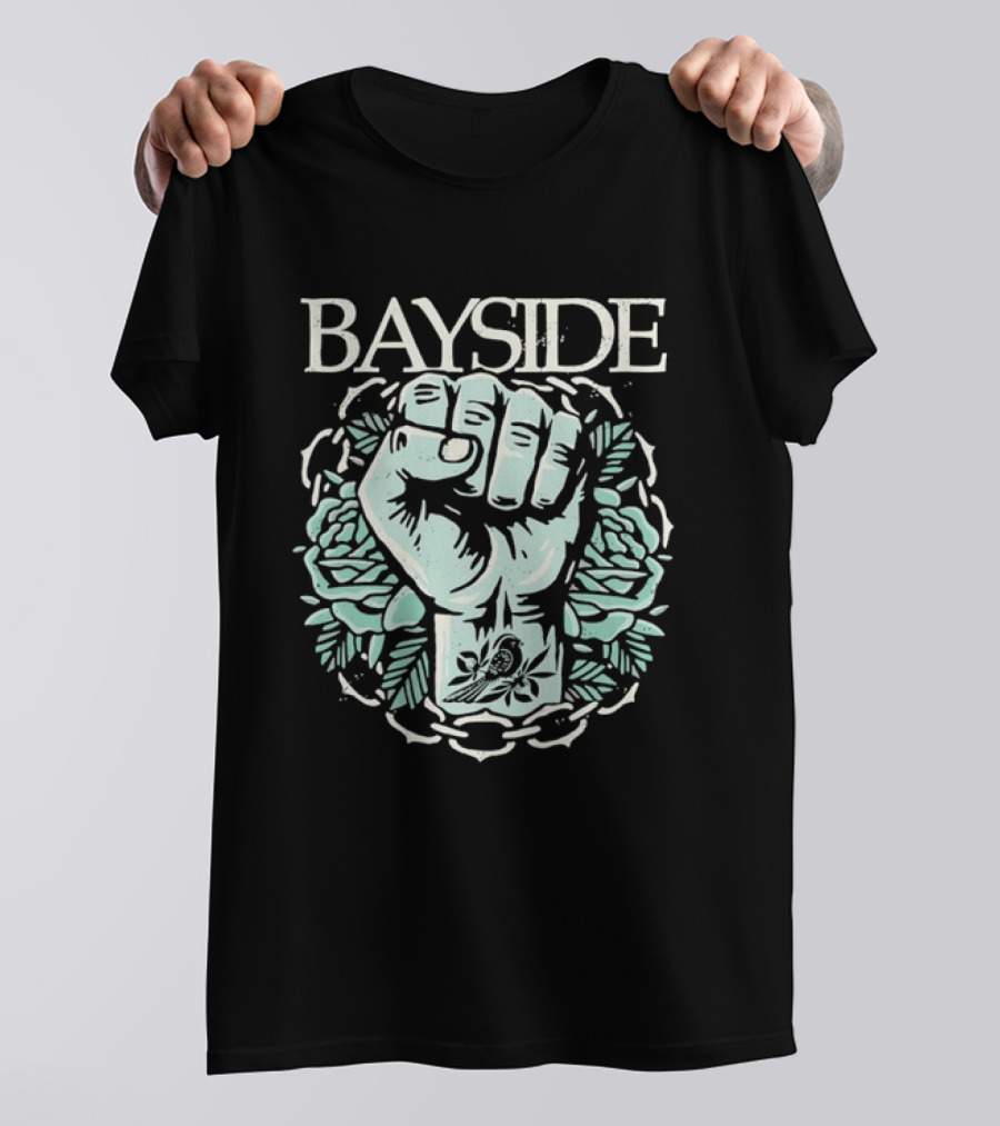 Bayside Fist And Bird Alternative Rock Band T-Shirt