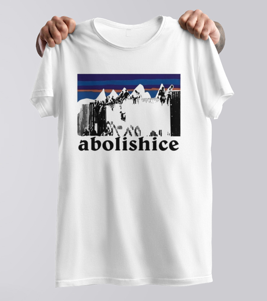 Abolish ICE Mountain Activism Scenic Protest T-Shirt