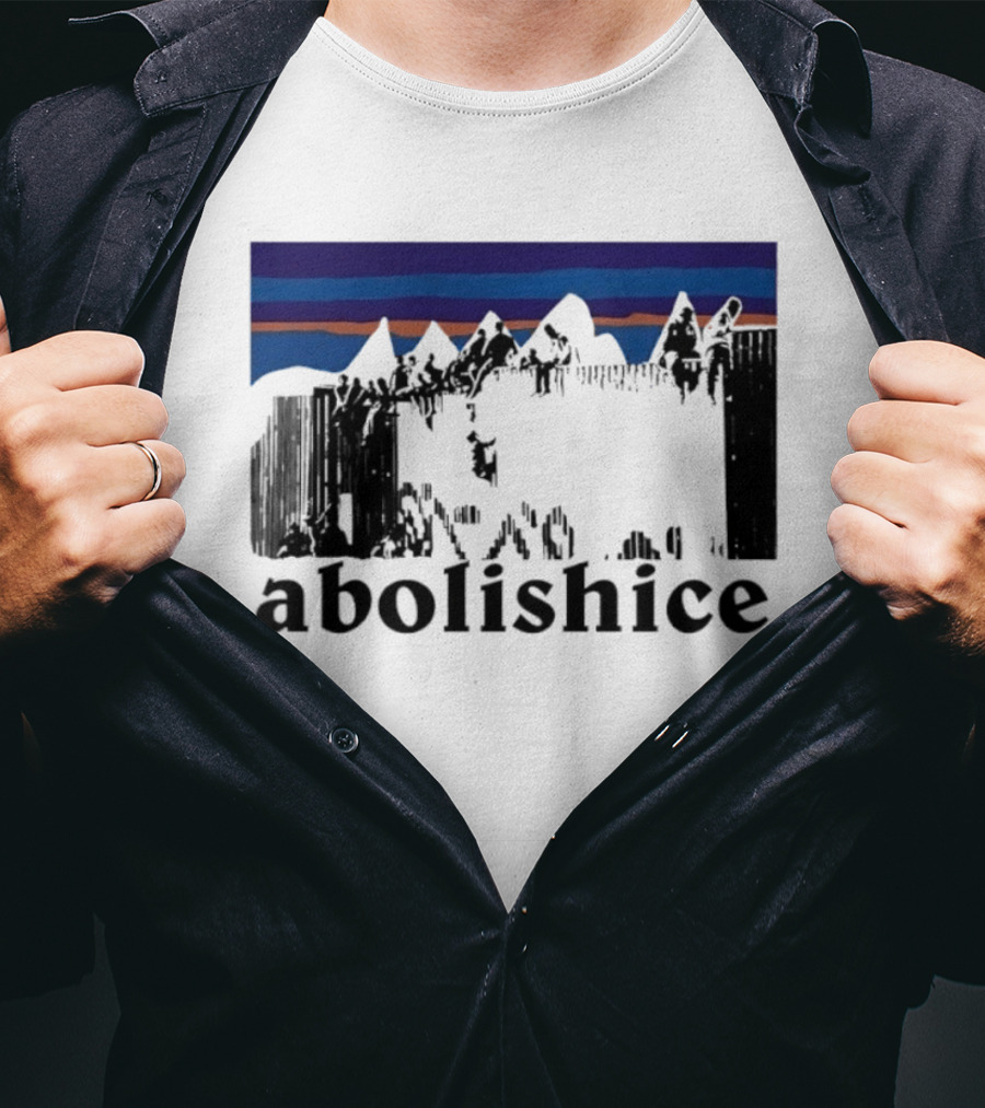 Abolish ICE Mountain Activism Scenic Protest T-Shirt