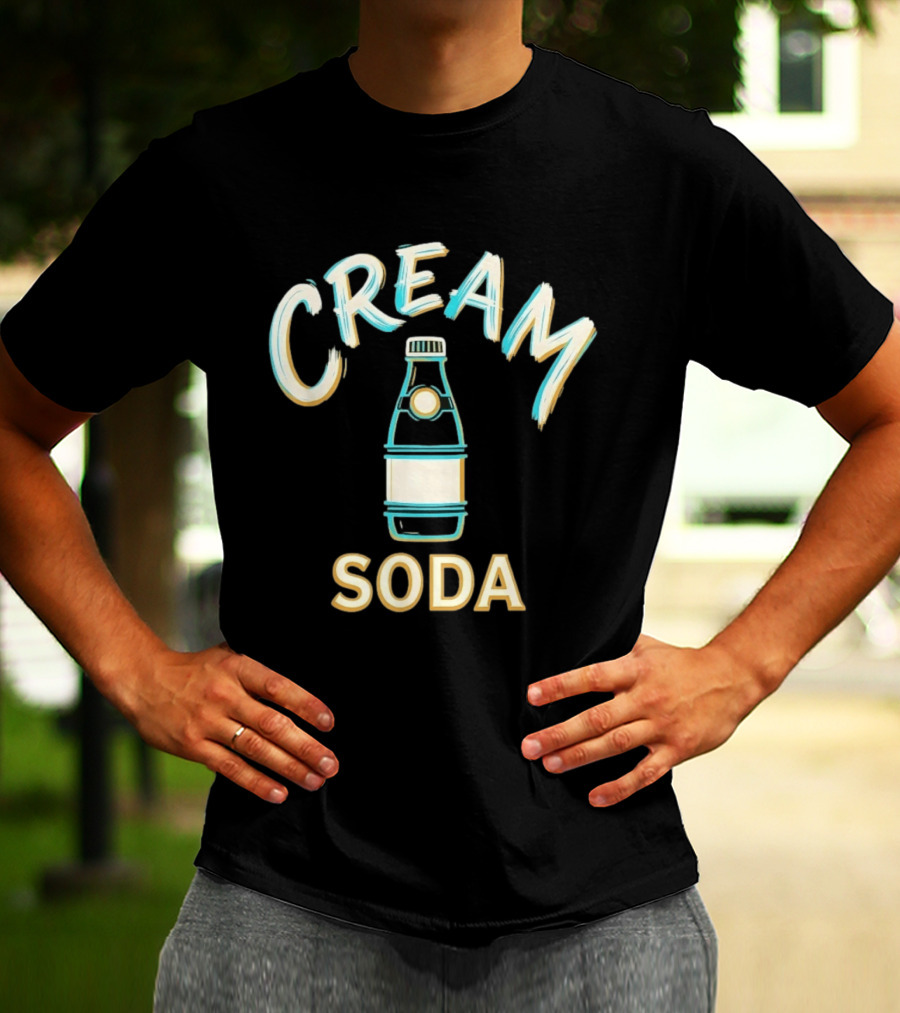 Cream Soda Bottle Drink Beverage T-Shirt