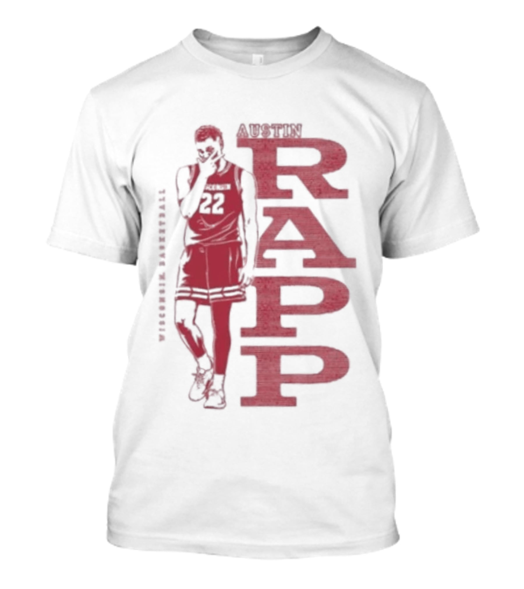 Austin Rapp Wisconsin Basketball 22 NCAA T-Shirt