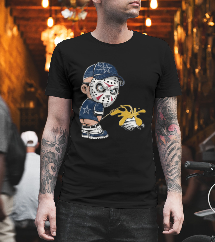Dallas Cowboys Jason Voorhees Pissing On Philadelphia Eagles T-Shirt