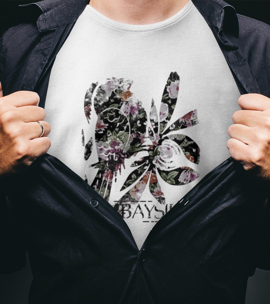 Bayside Floral Bird Distressed Alternative Rock T-Shirt