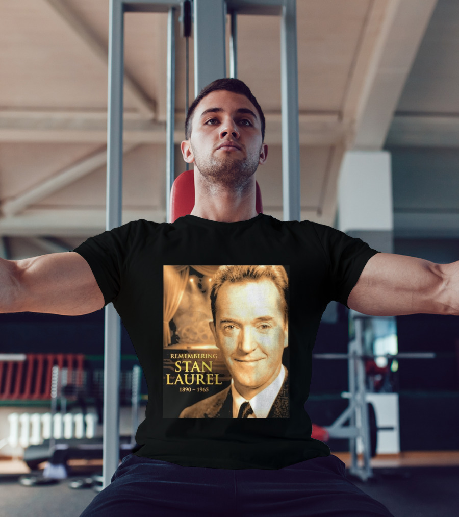 Remembering Stan Laurel 1890 1965 Vintage Theater T-Shirt