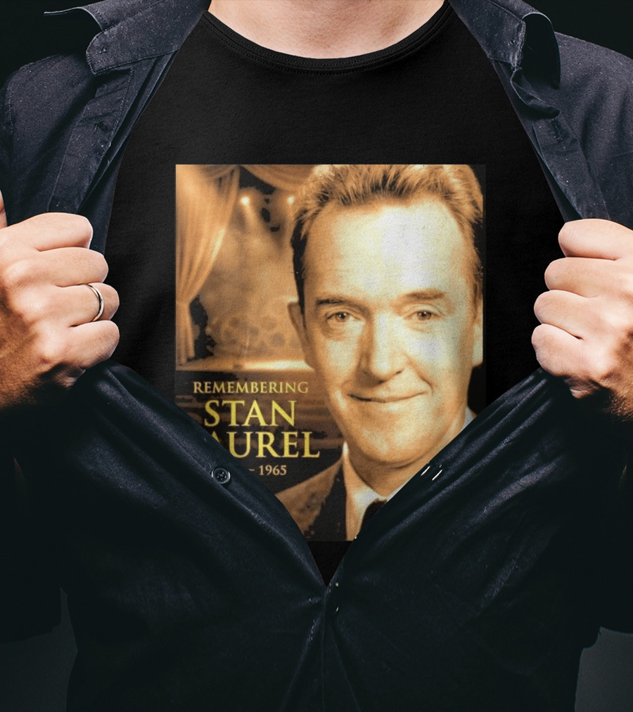 Remembering Stan Laurel 1890 1965 Vintage Theater T-Shirt