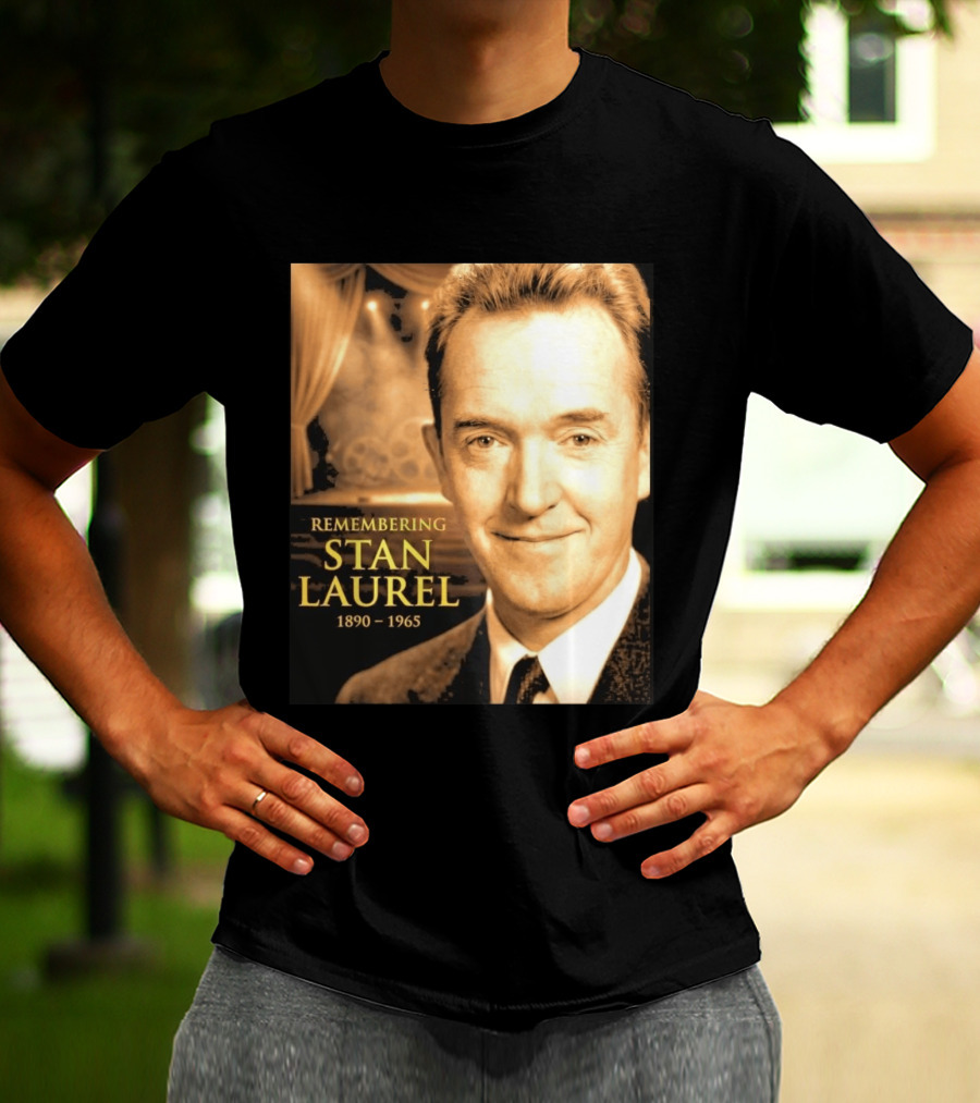 Remembering Stan Laurel 1890 1965 Vintage Theater T-Shirt