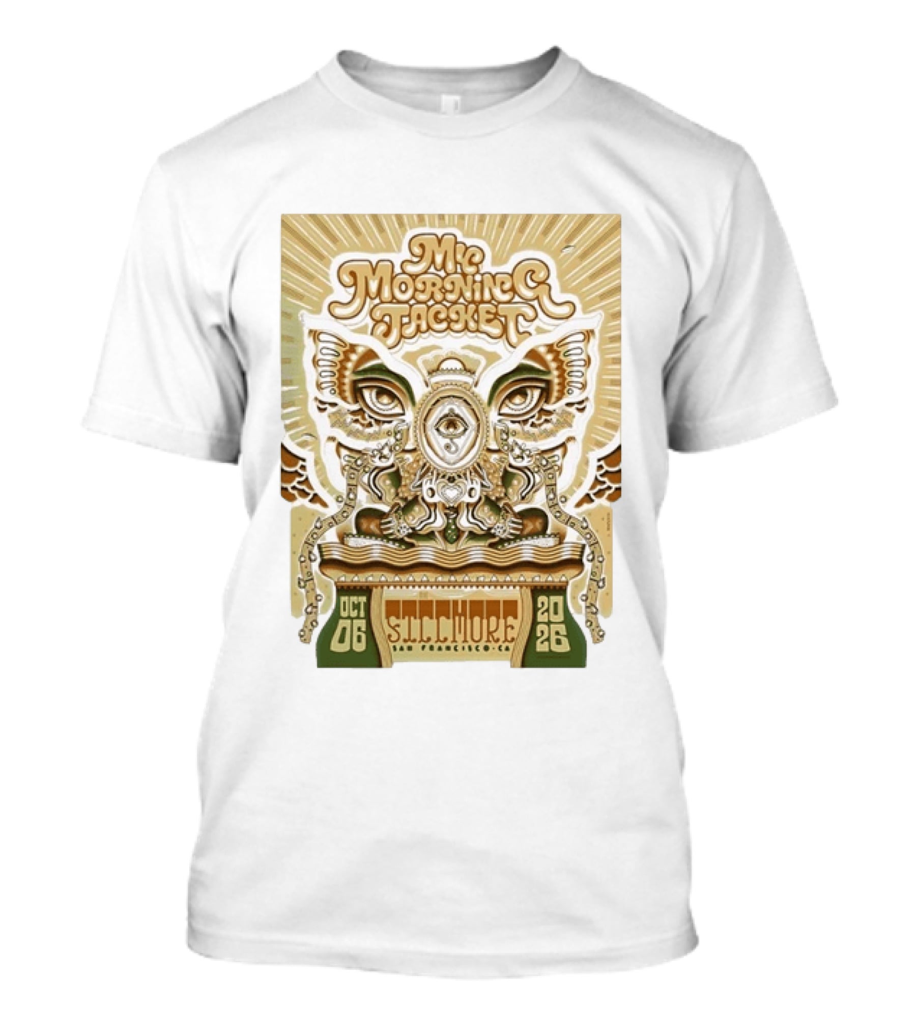 My Morning Jacket Fillmore San Francisco October 6 2026 Vintage Style Psychedelic T-Shirt