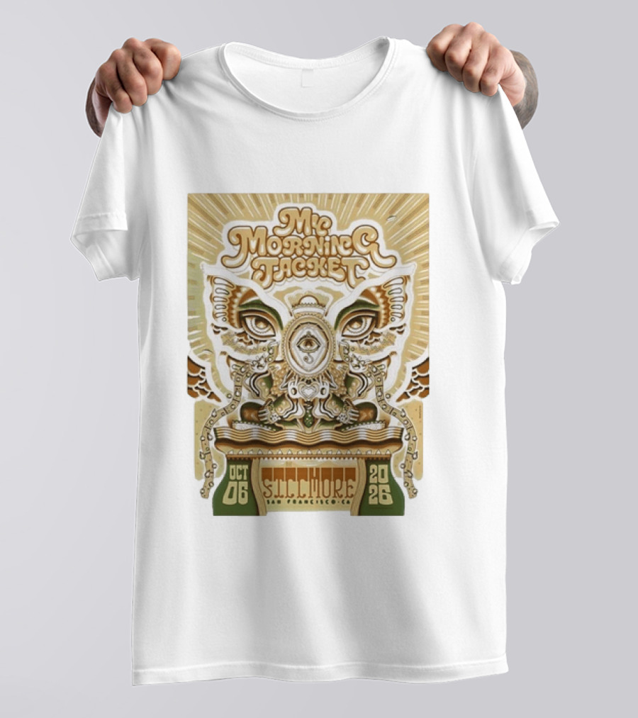 My Morning Jacket Fillmore San Francisco October 6 2026 Vintage Style Psychedelic T-Shirt