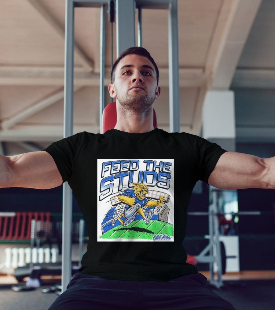 Feed The Studs Old Row Football Wildcat Stadium Run T-Shirt