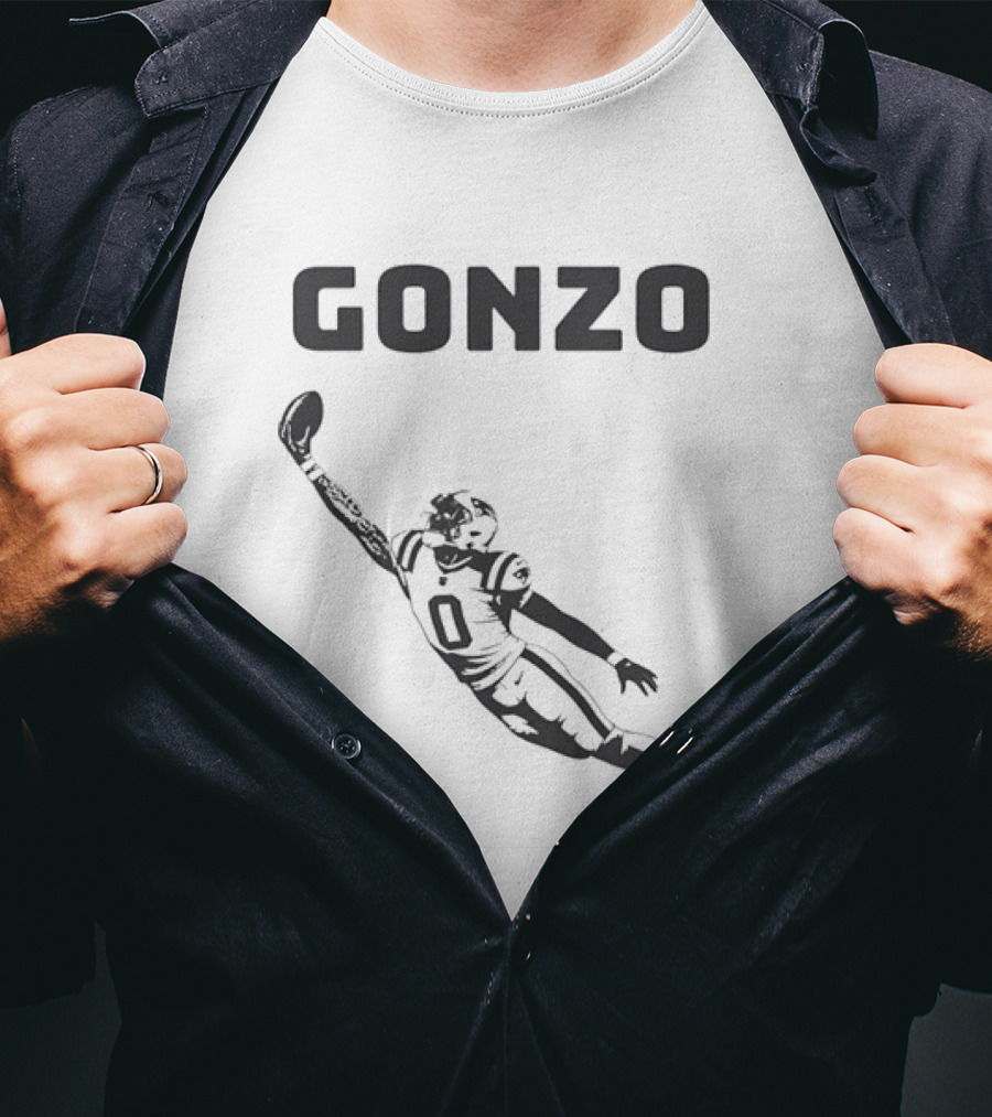 Gonzo Christian Gonzalez New England Patriots Number 0 T-Shirt