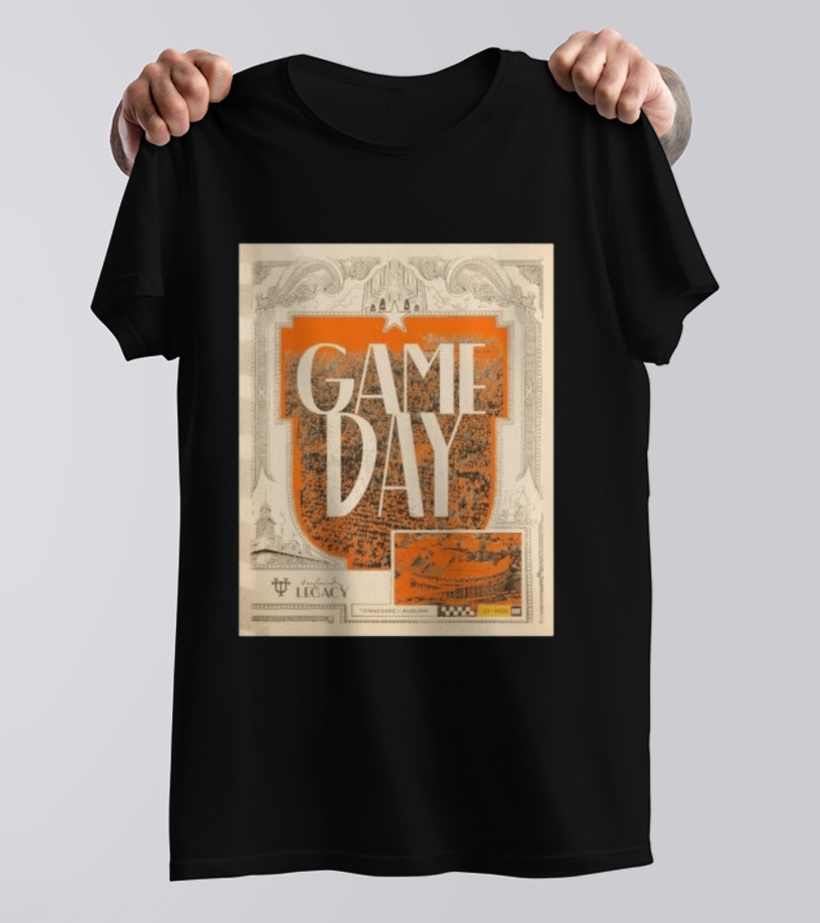 Tennessee Auburn Game Day Neyland Legacy Stadium Matchup T-Shirt