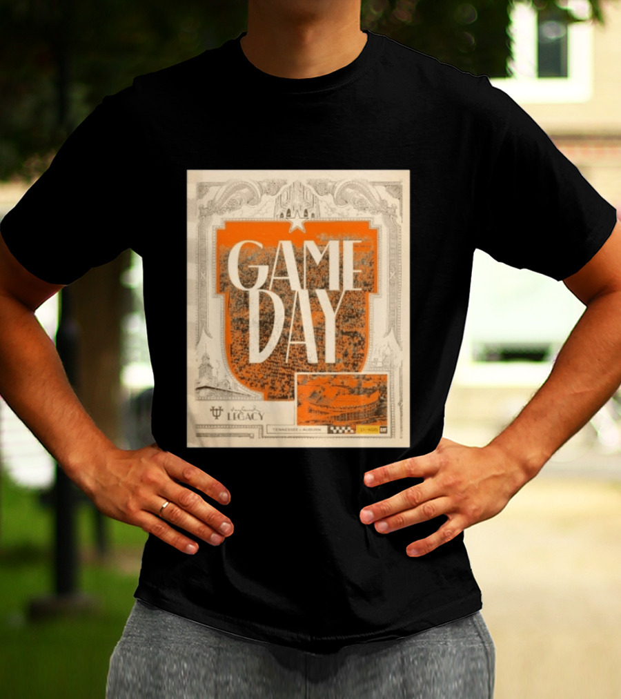Tennessee Auburn Game Day Neyland Legacy Stadium Matchup T-Shirt