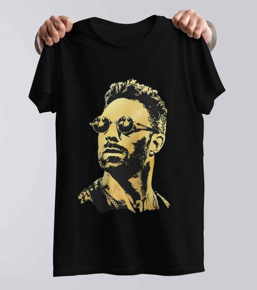 Gold Foil Adam Levine Maroon 5 T-Shirt
