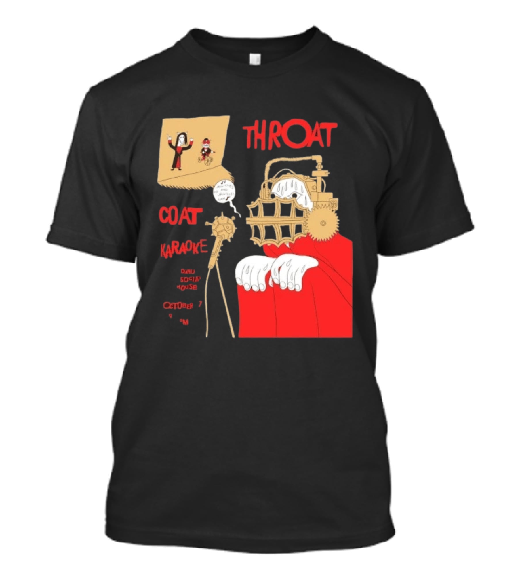 Throat Coat Karaoke Unique Style Danu Social House October 17 Fun T-Shirt