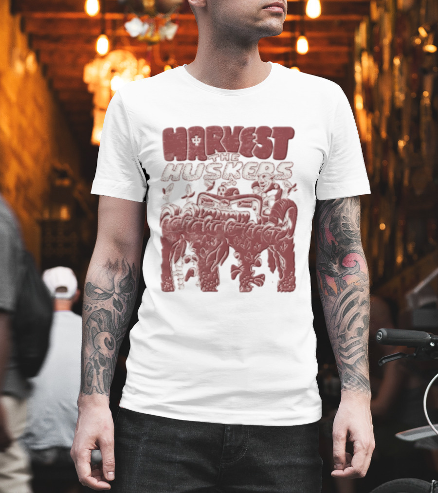 Harvest The Huskers Indiana Hoosiers Vs Nebraska Corn Battle T-Shirt