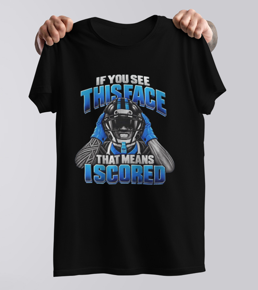 Xavier Legette Carolina Panthers This Face That Means I Scored T-Shirt