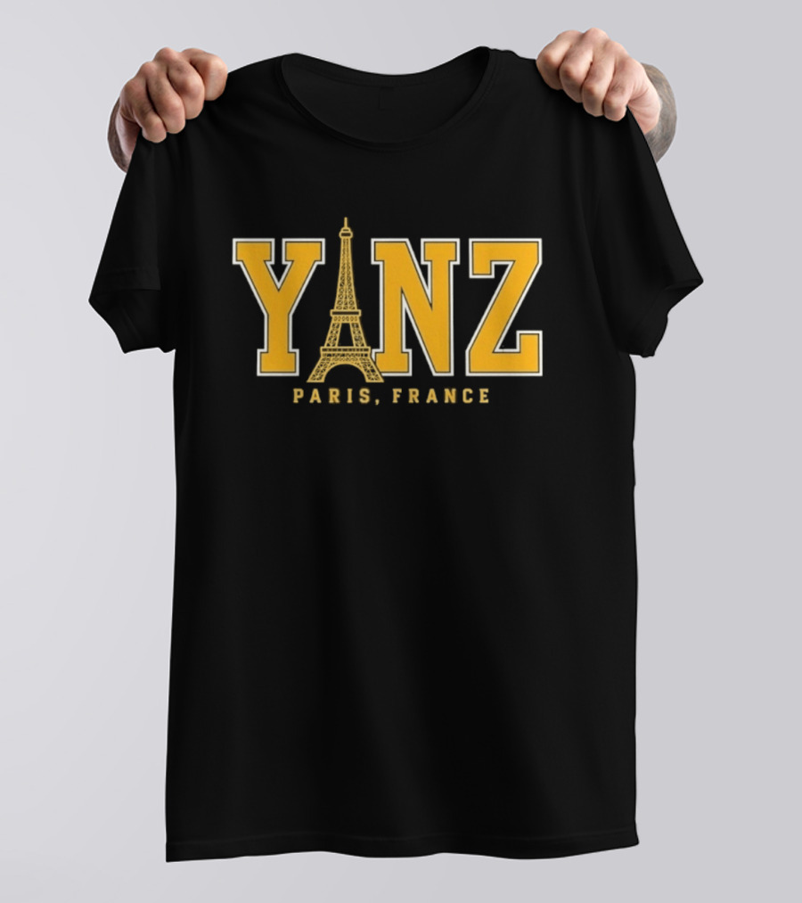 Yanz Eiffel Tower Paris France Travel City T-Shirt
