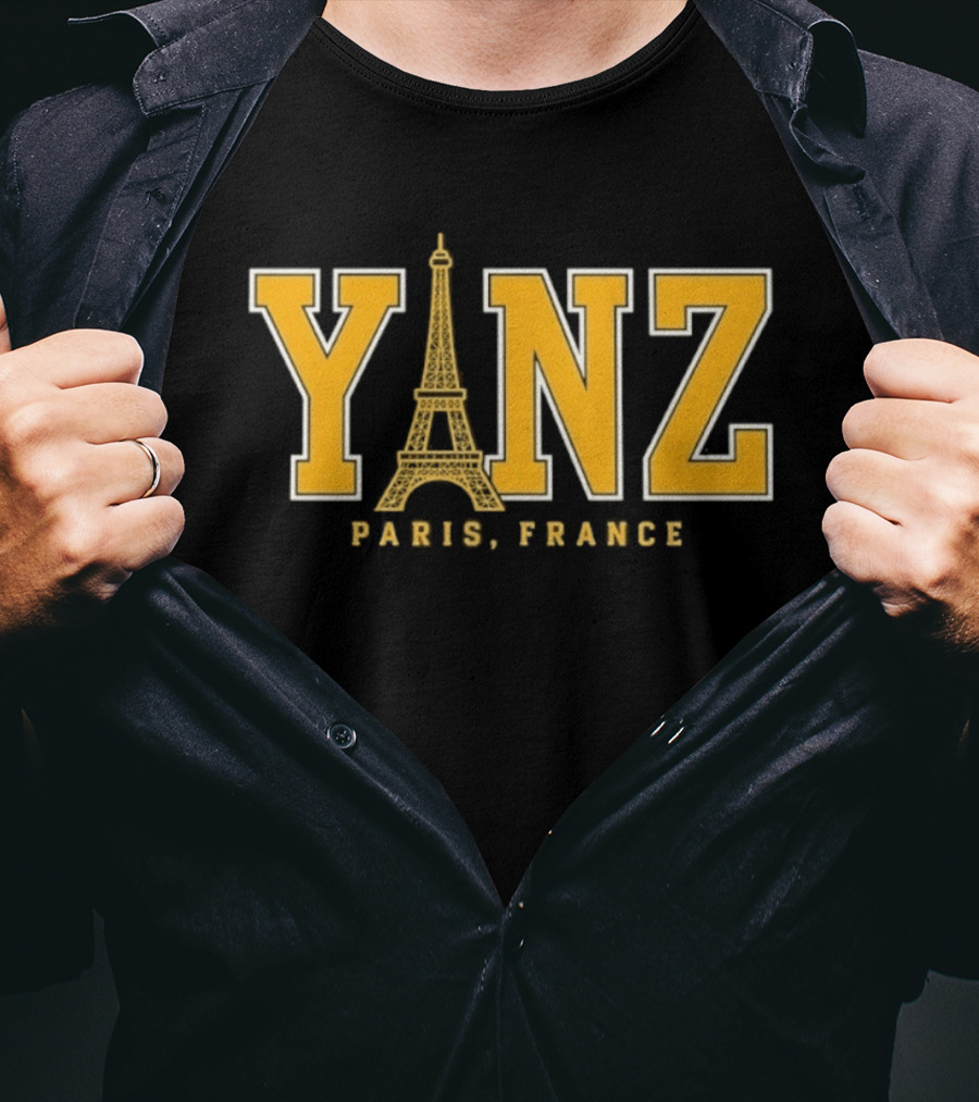 Yanz Eiffel Tower Paris France Travel City T-Shirt