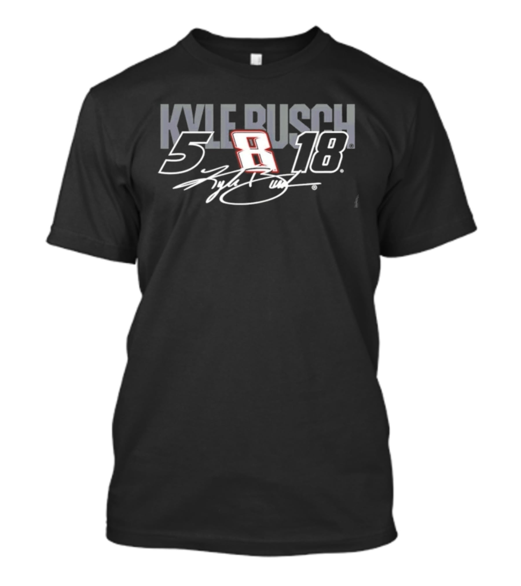 Kyle Busch 5 8 18 Signature NASCAR Race Car Driver T-Shirt