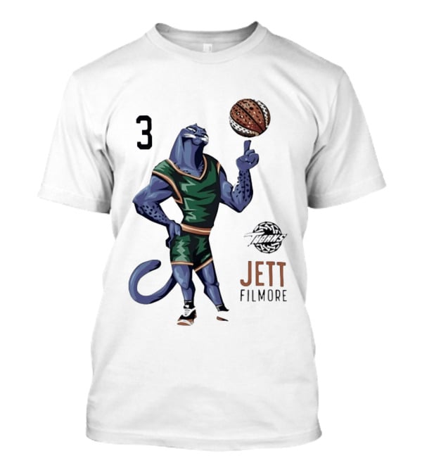 Jett Filmore Tharks Number 3 Basketball Player Panther T-Shirt