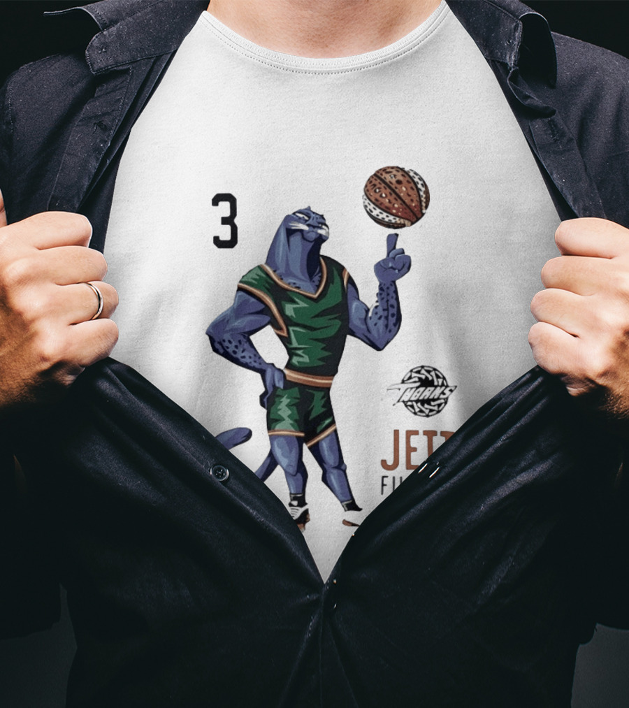 Jett Filmore Tharks Number 3 Basketball Player Panther T-Shirt