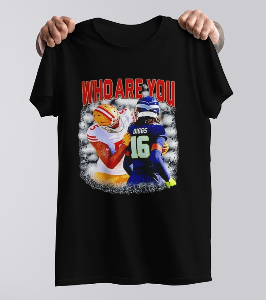 Quandre Diggs Who Are You Seattle Seahawks Football NFL Matchup T-Shirt