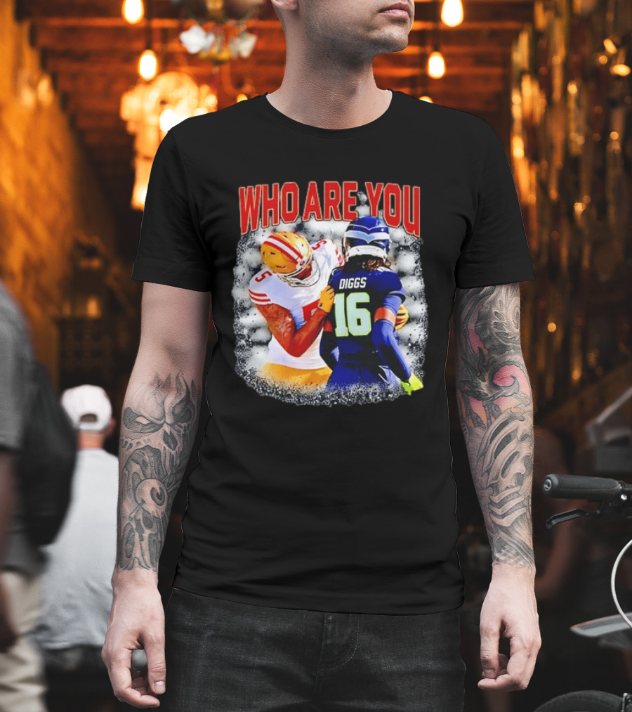 Quandre Diggs Who Are You Seattle Seahawks Football NFL Matchup T-Shirt