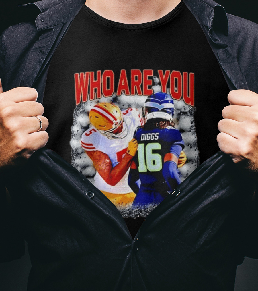 Quandre Diggs Who Are You Seattle Seahawks Football NFL Matchup T-Shirt