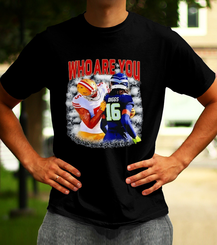 Quandre Diggs Who Are You Seattle Seahawks Football NFL Matchup T-Shirt