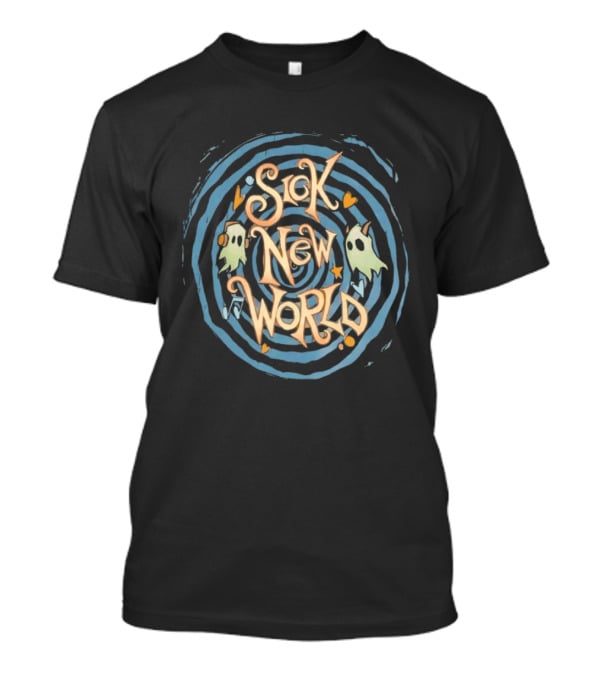 Sick New World Festival Nu Metal Rock Concert Ghosts Hearts Spiral T-Shirt