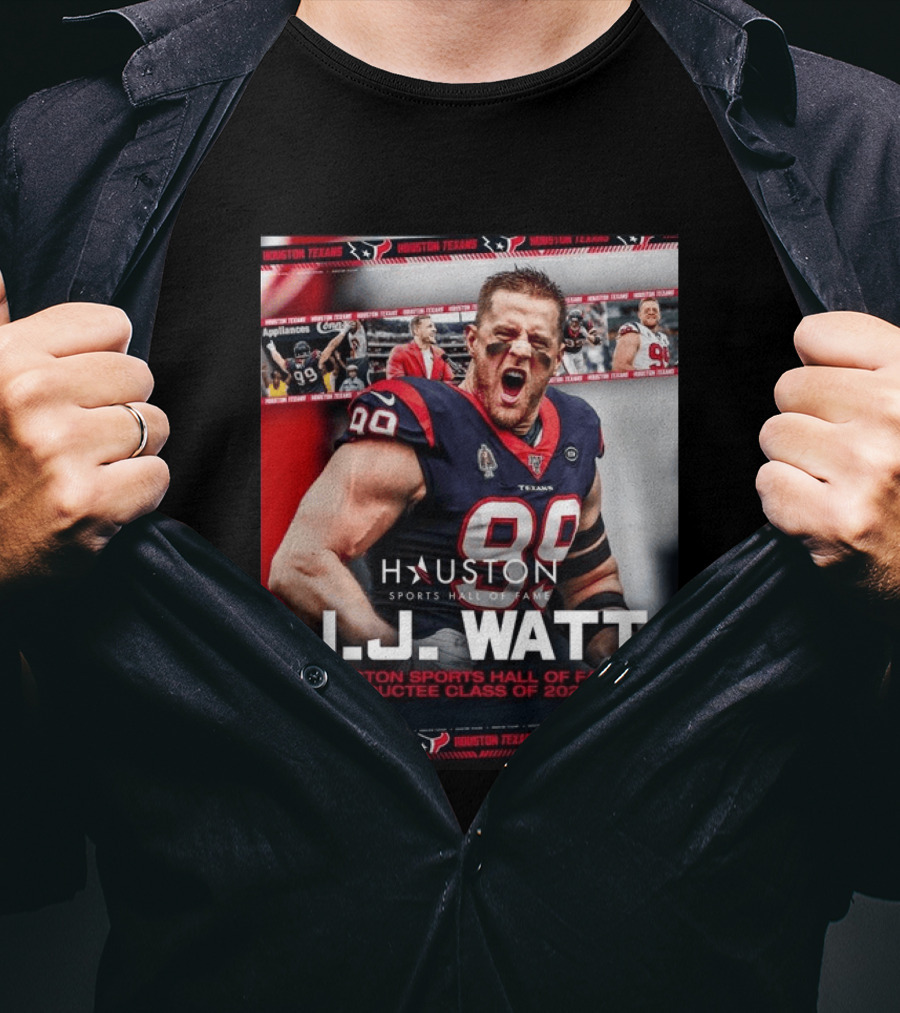 J.J. Watt Houston Texans Hall Of Fame Inductee Class Of 2026 T-Shirt