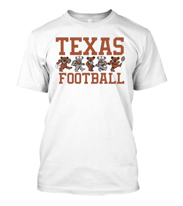 Texas Longhorns Dancing Bears Football NCAA T-Shirt
